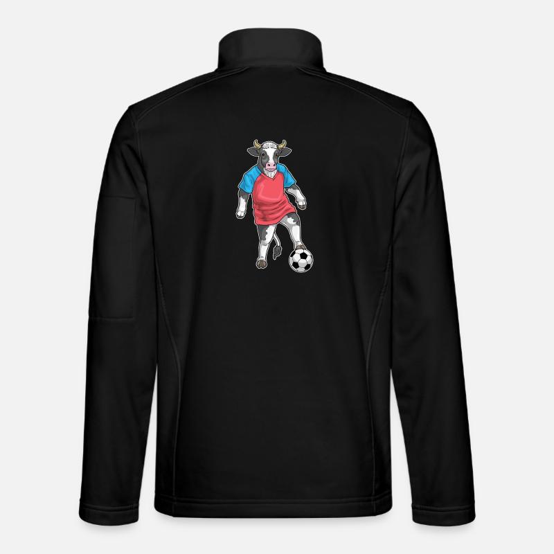 Calciatore di mucca Sport di calcio - Giacca softshell unisex - nero