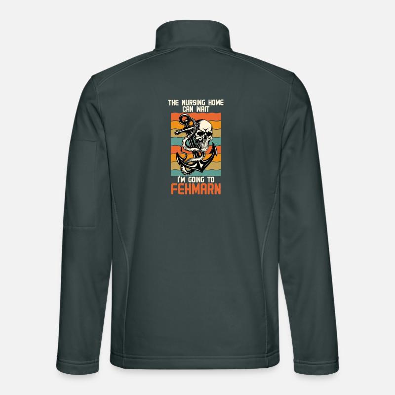 Papi MAISON DE RETRAITE PEUT ATTENDRE, JE VAIS Veste en tissu softshell Unisexe