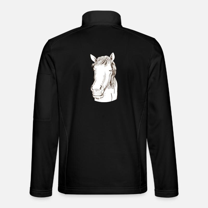 Horse - Unisex Softshell Jacket - black