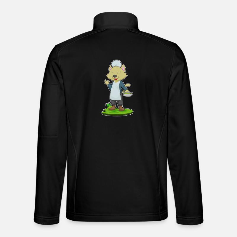 Cat Cook Pan Cooking Unisex Softshell Jacket