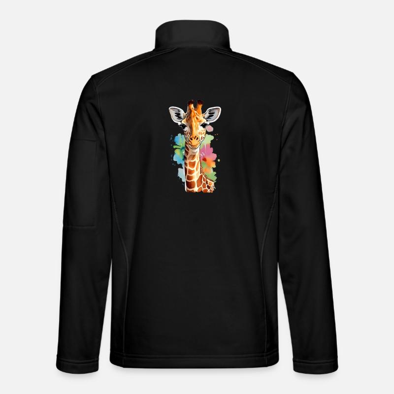 Giraffe - Unisex Softshell Jacket - black