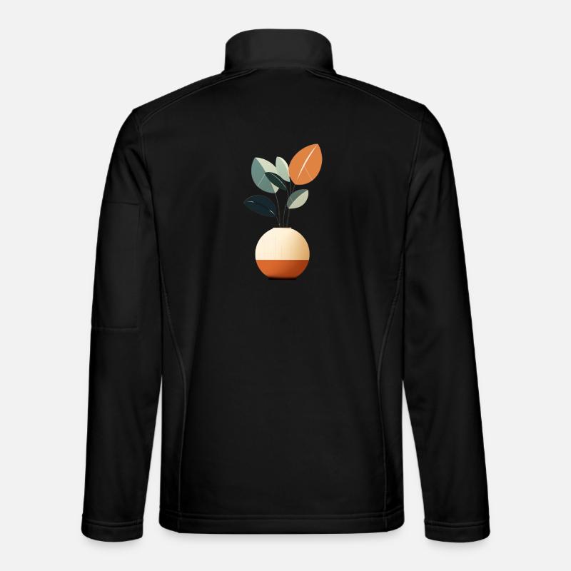 Minimalist Flowers Unisex Softshell Jacket