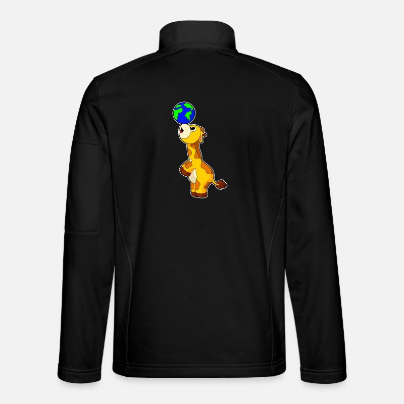 Terre de girafe - Veste en tissu softshell Unisexe - noir