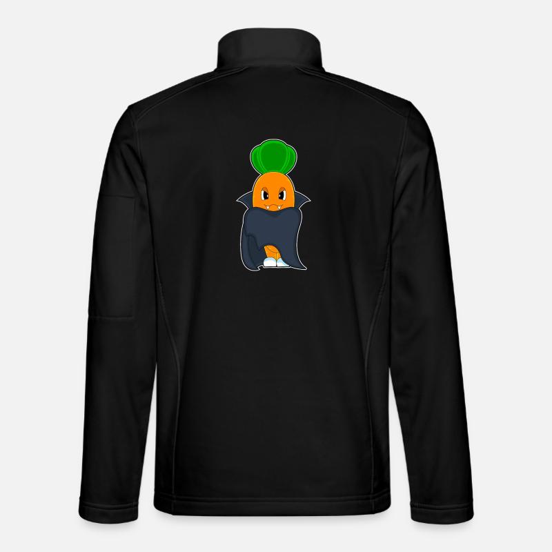 Carrot Halloween Vampire - Unisex Softshell Jacket - black