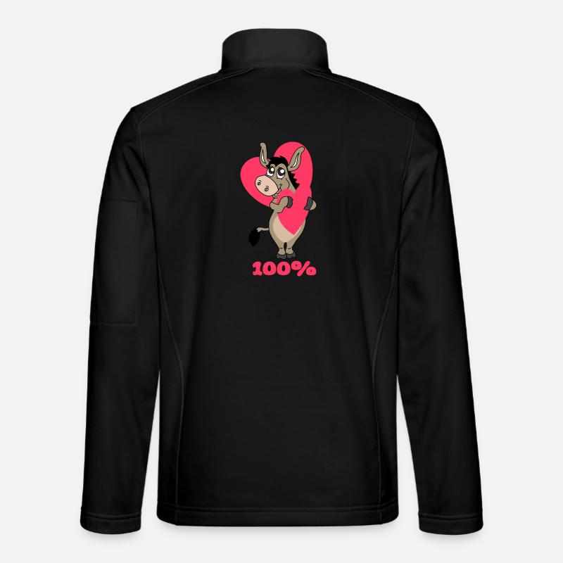 100% Liebe - Unisex Softshelljacke - Schwarz