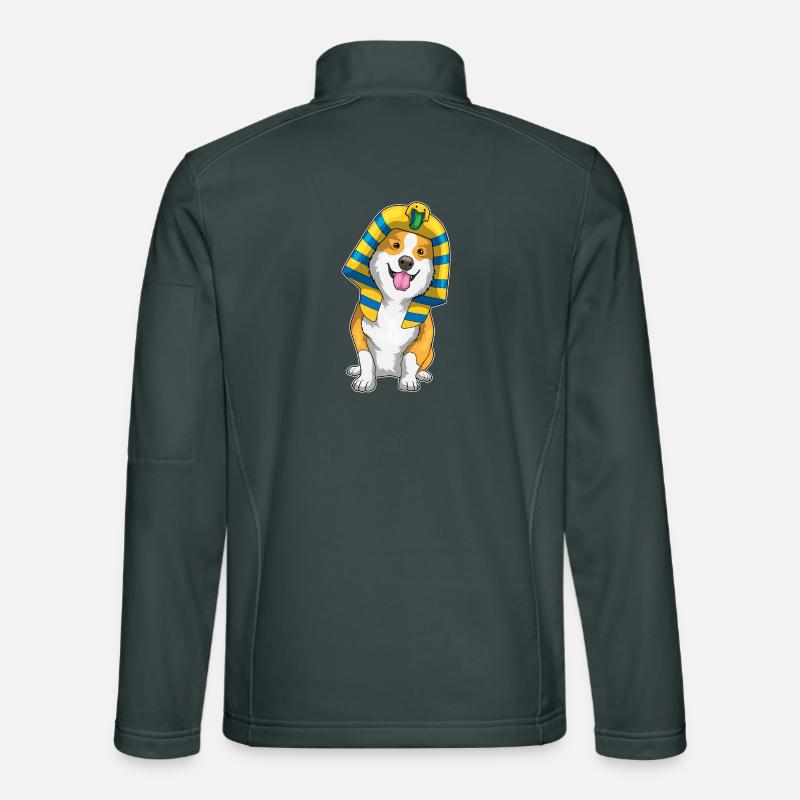 Corgi Halloween Pharaon Veste en tissu softshell Unisexe