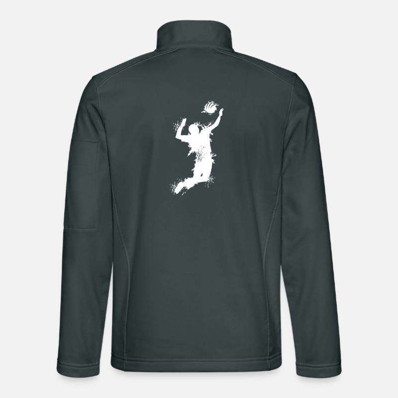 Volleyball Attack Explosion Volleyball Volleyball de plage Logo Veste en tissu softshell Unisexe