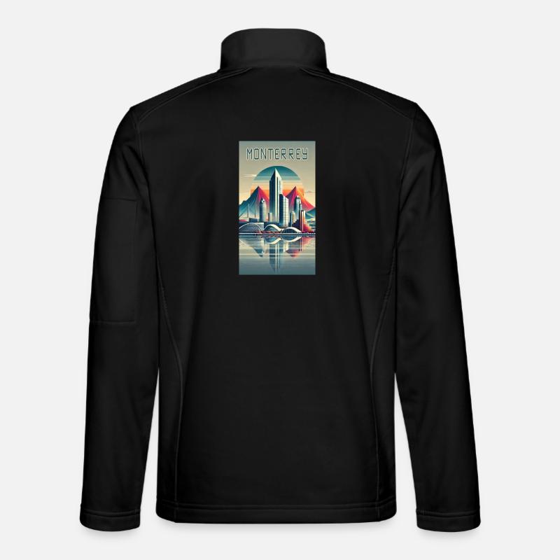 Monterrey Mexiko Modern Design - Unisex Softshelljacke - Schwarz