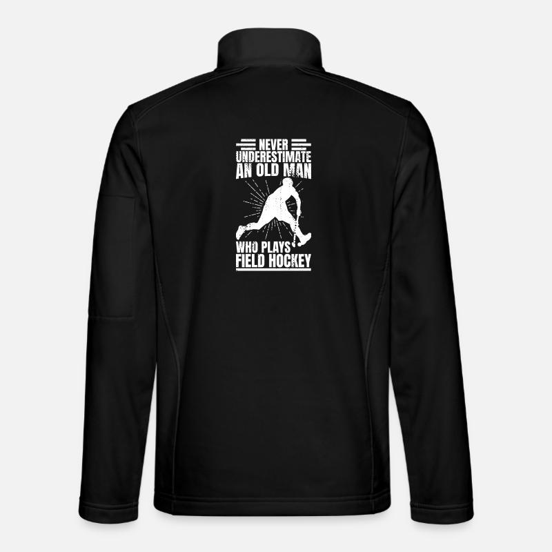 Feldhockey Opa - Unisex Softshelljacke - Schwarz