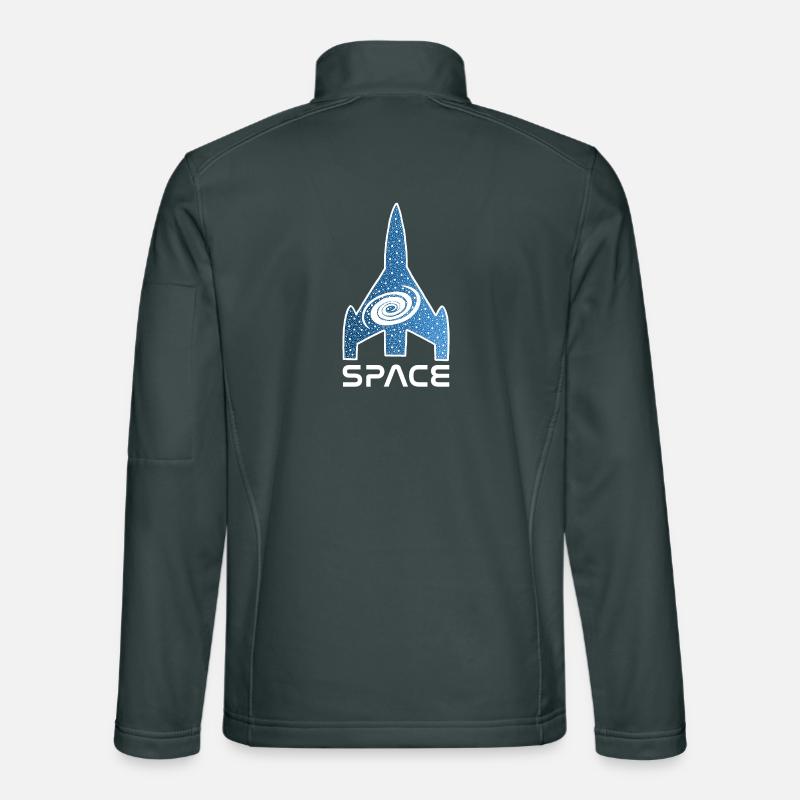 Starry Galaxy Rocket Unisex Softshell Jacket