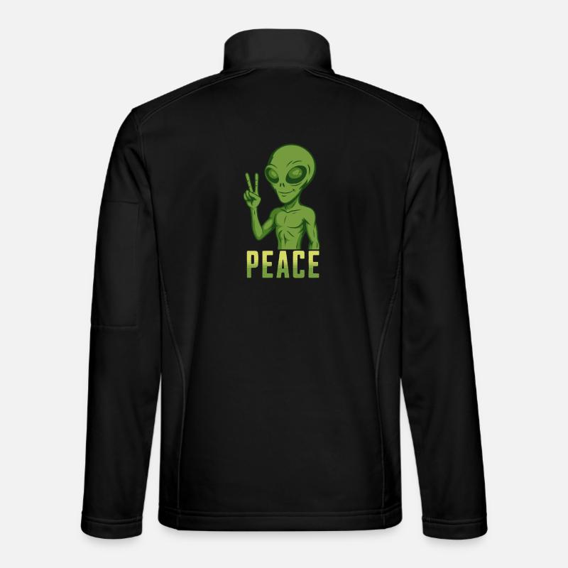Peace Alien - Unisex Softshelljacke - Schwarz