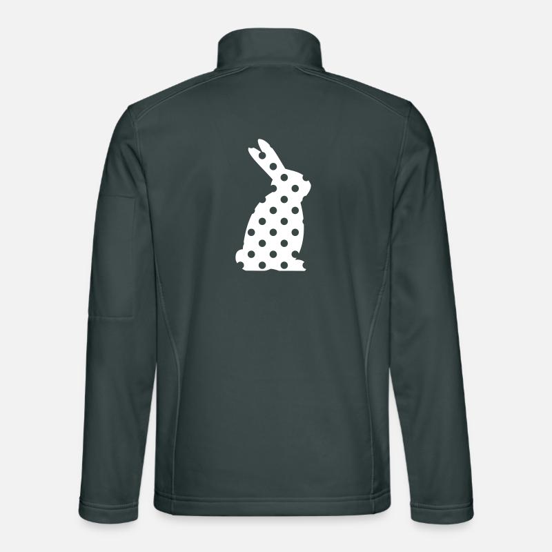 Bunny Dots Easter Gift Unisex Softshell Jacket