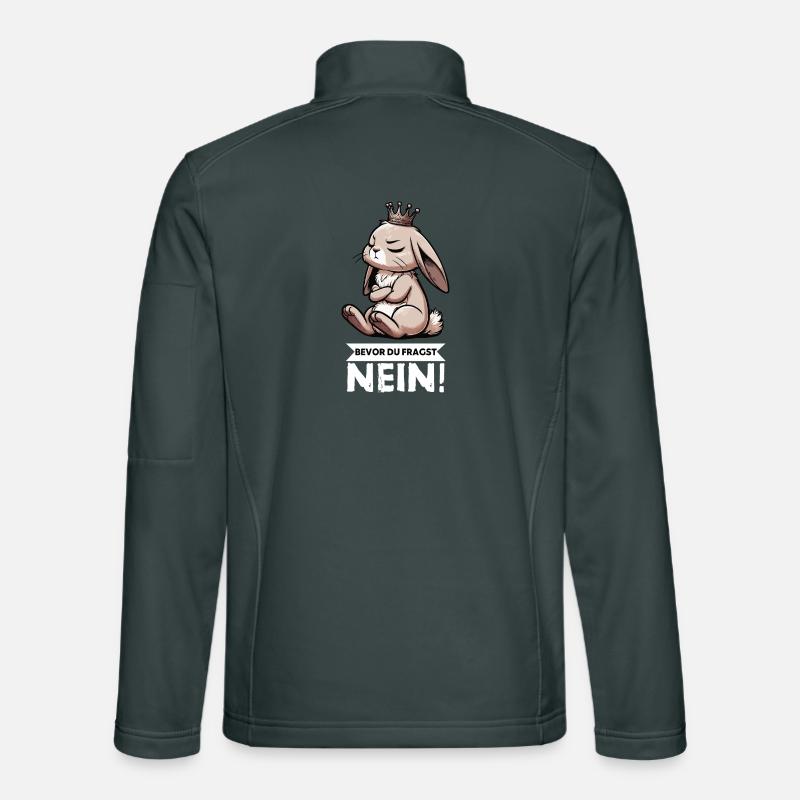 Before you ask: no, rabbit, bunny, bunny, long-eared Unisex Softshell Jacket