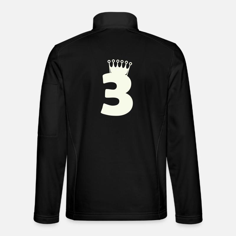 3_krone - Unisex Softshell Jacket - black