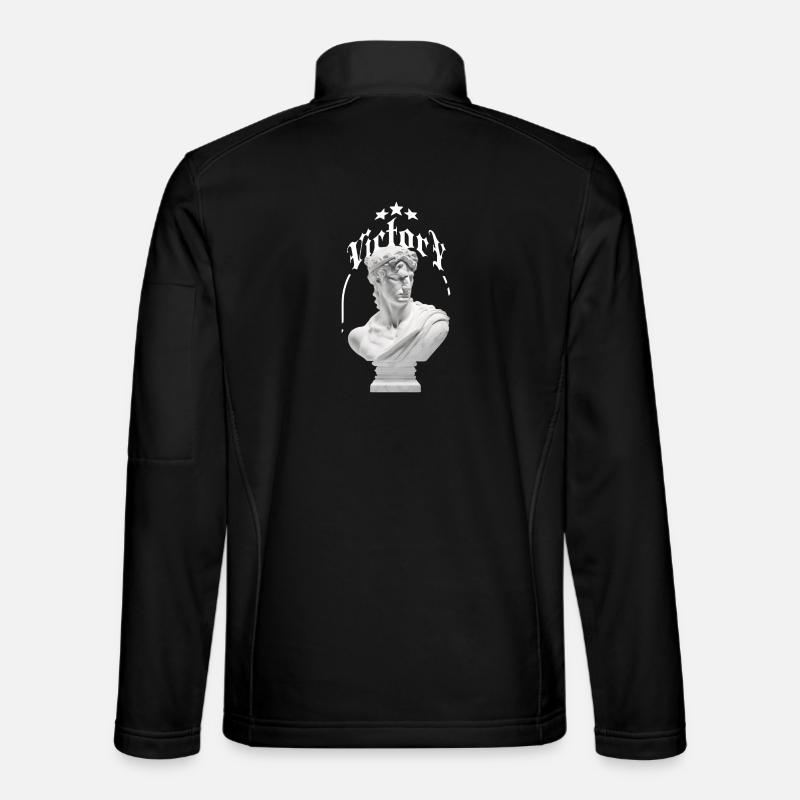 Gothic Victory Bust with Blindfold Unisex Softshell Jacket