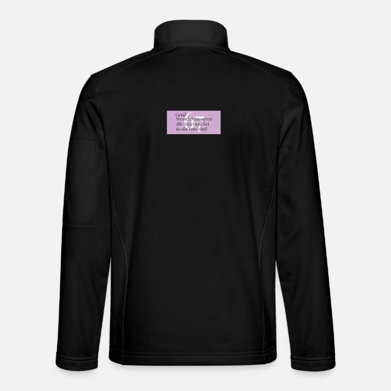GenZ - six seven - Everyone is there - Unisex Softshell Jacket - black