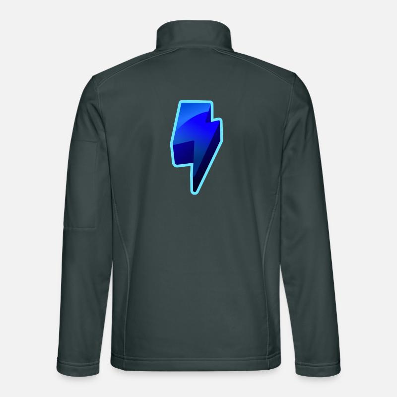 NeonBlitz Lightning Grafik Blau Unisex Softshelljacke