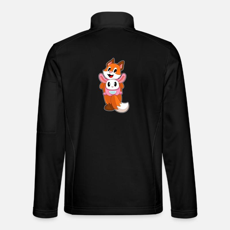 Fuchs Hase Tasche - Unisex Softshelljacke - Schwarz