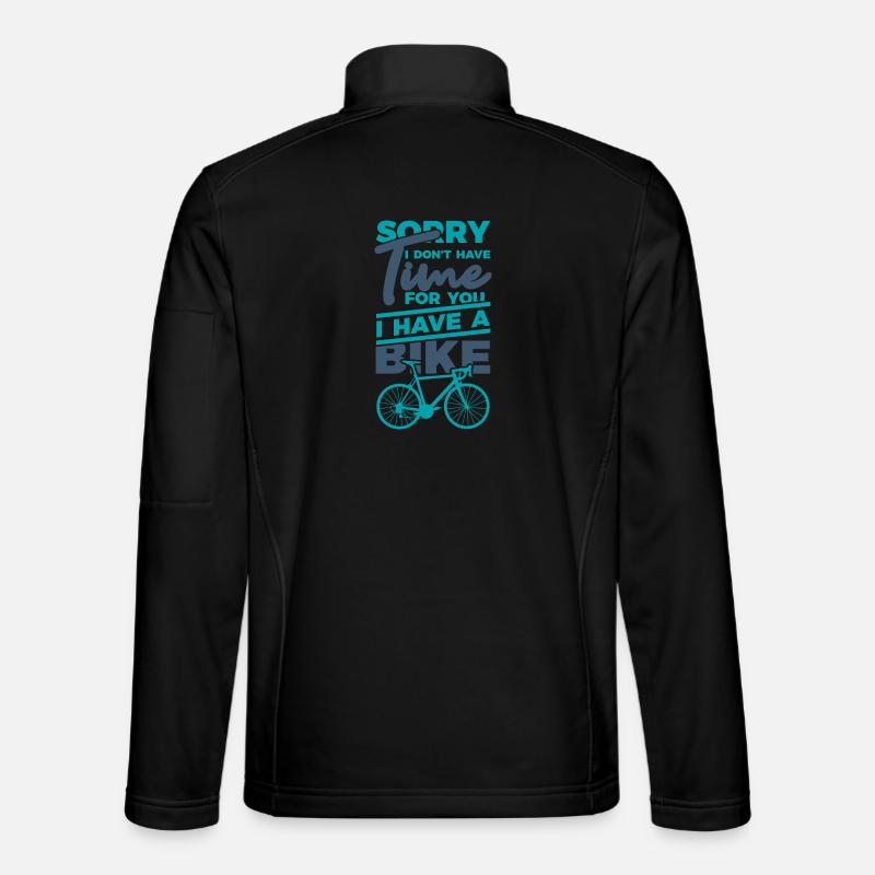 Funny cyclist's saying - Unisex Softshell Jacket - black