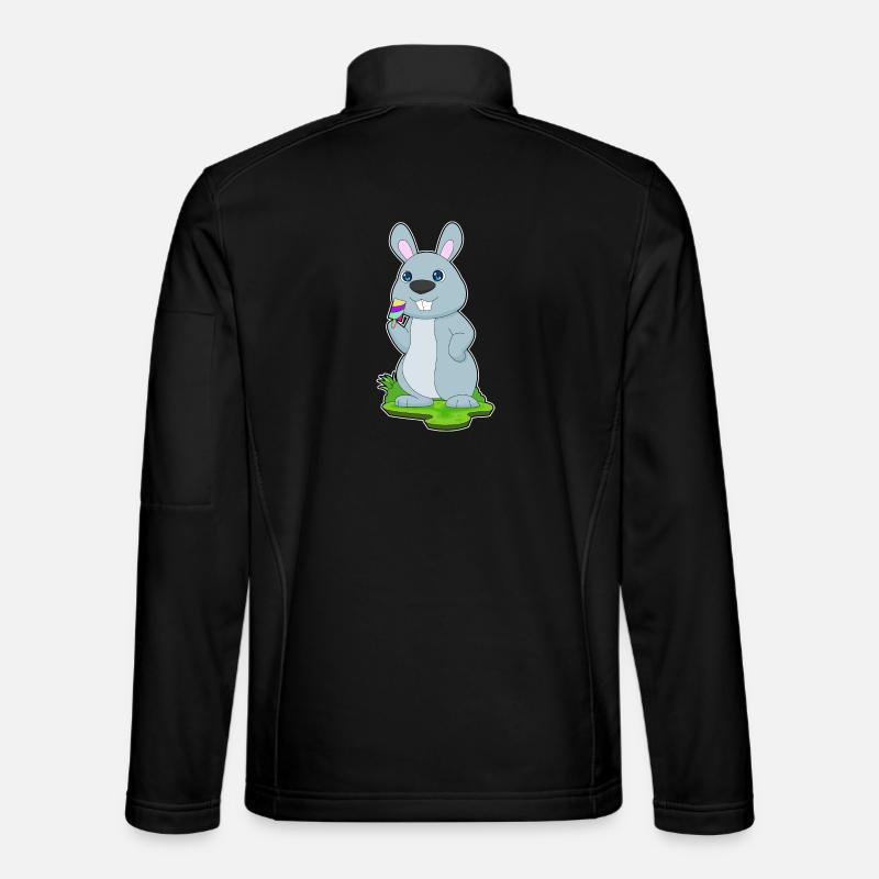 Popsicles lapin - Veste en tissu softshell Unisexe - noir