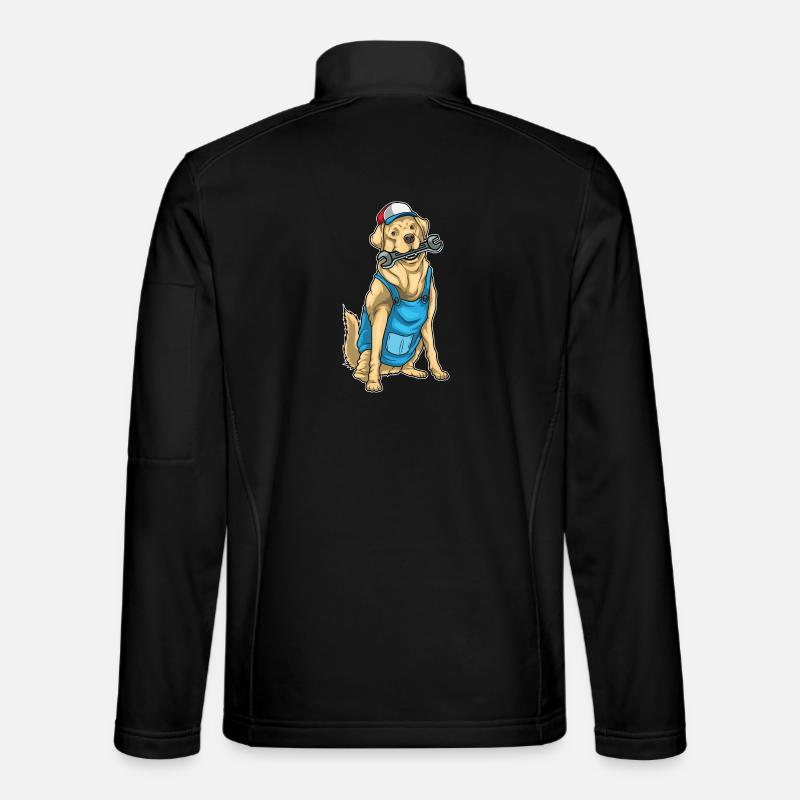Clé d’artisanat Labrador - Veste en tissu softshell Unisexe - noir