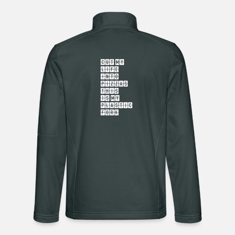 Two Pizzas – Fun Party Pizza Design Unisex Softshell Jacket