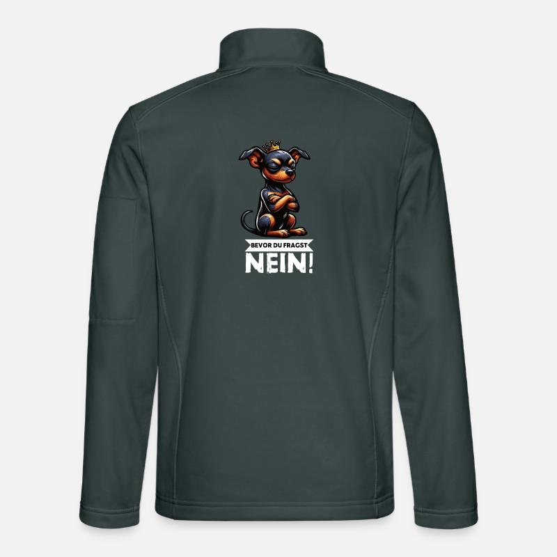 Before you ask Miniature Pinscher Pinscher Pinscher Fan Unisex Softshell Jacket