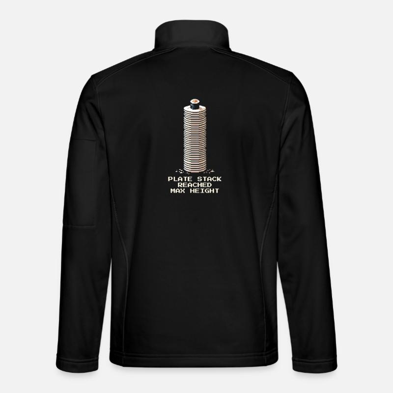 Tellerstapel Maximum | Running Sushi - Unisex Softshelljacke - Schwarz