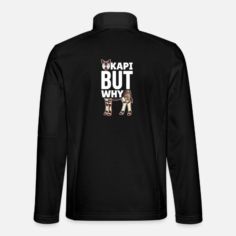 Okapi-liebhaber Okapi-tier Seltene Tierweltliebe - Unisex Softshelljacke - Schwarz