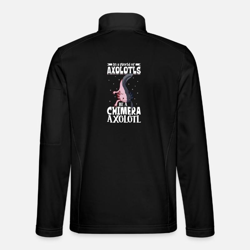 Be a Chimera Axolotl - Unisex Softshell Jacket - black