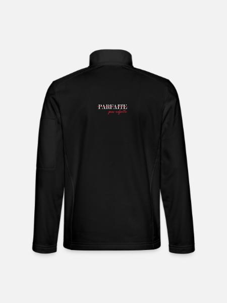 parfaite, pas refaite (blanc) - Veste en tissu softshell Unisexe - noir