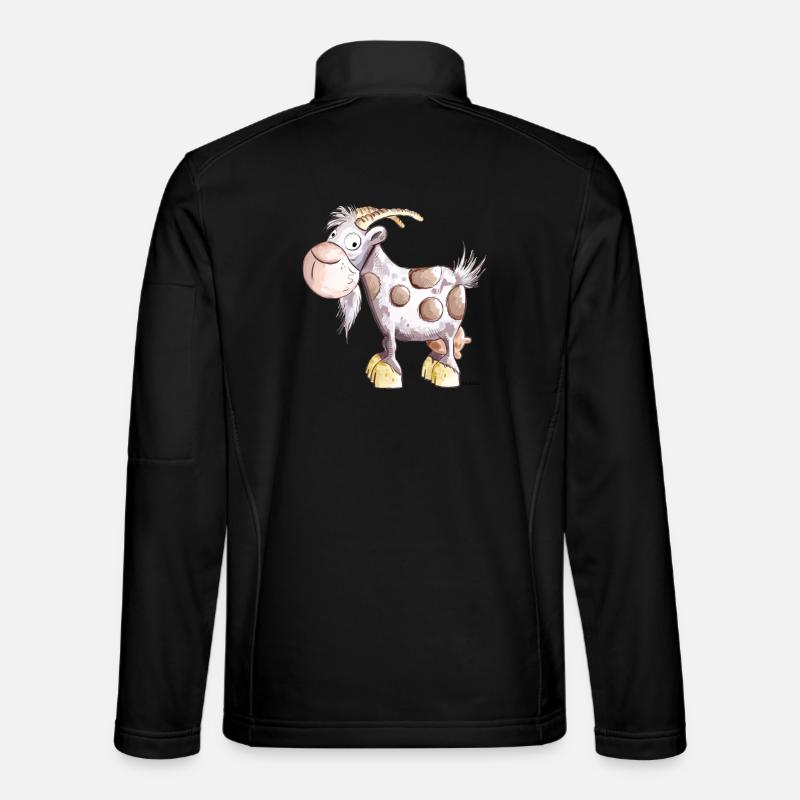Die Ziege ist da  - Unisex Softshelljacke - Schwarz