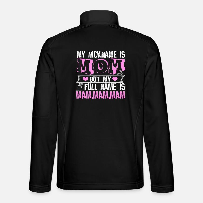 Mom - Unisex Softshell Jacket - black