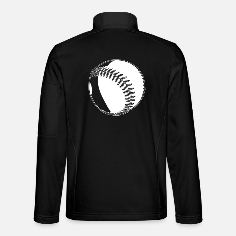 Baseball sketch - Unisex Softshell Jacket - black