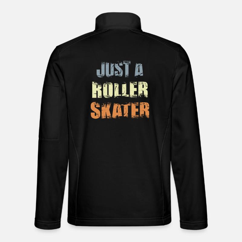 Funny roller skater - Unisex Softshell Jacket - black