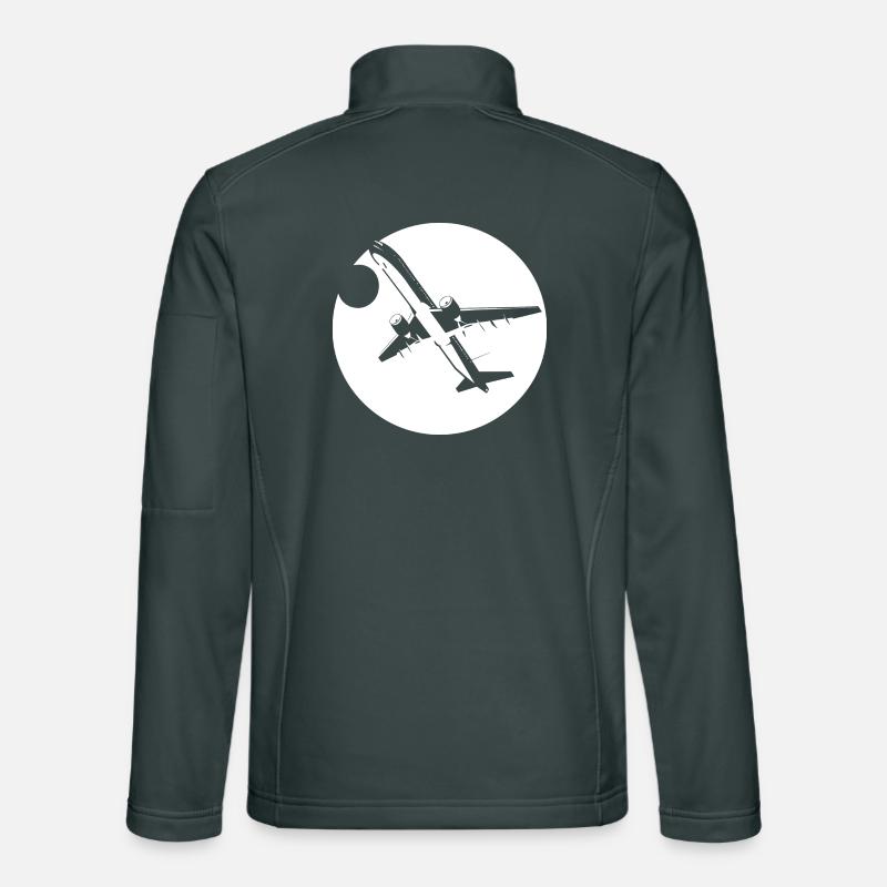 Aviator Drawing Unisex Softshell Jacket