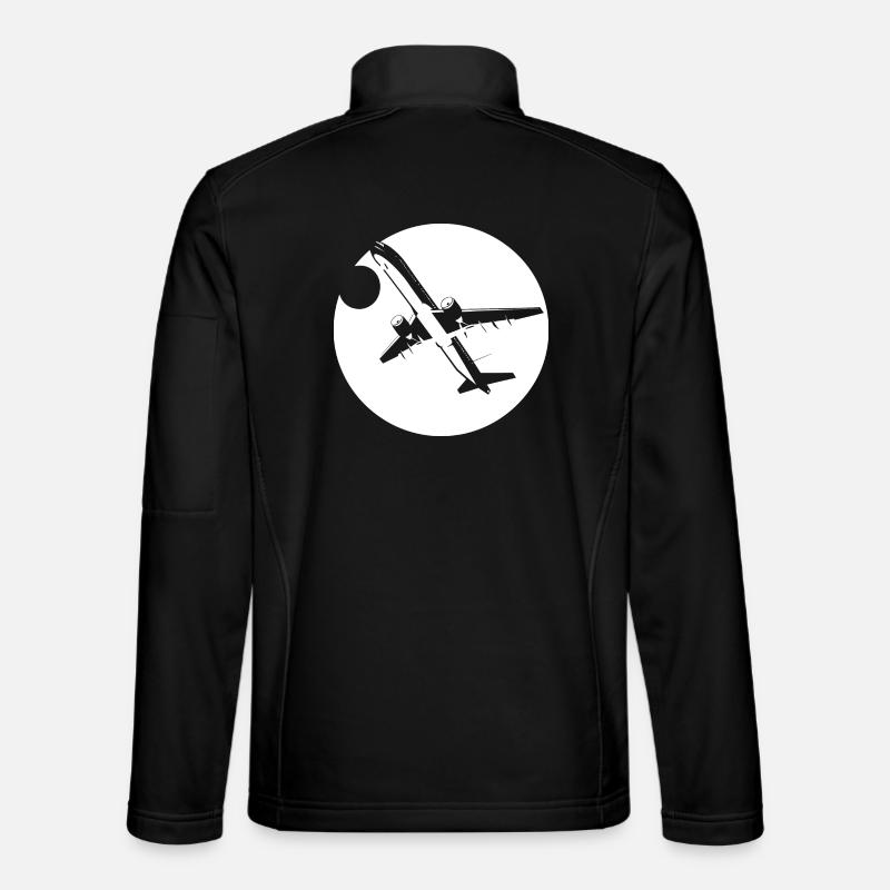 Dessin d’aviateur - Veste en tissu softshell Unisexe - noir