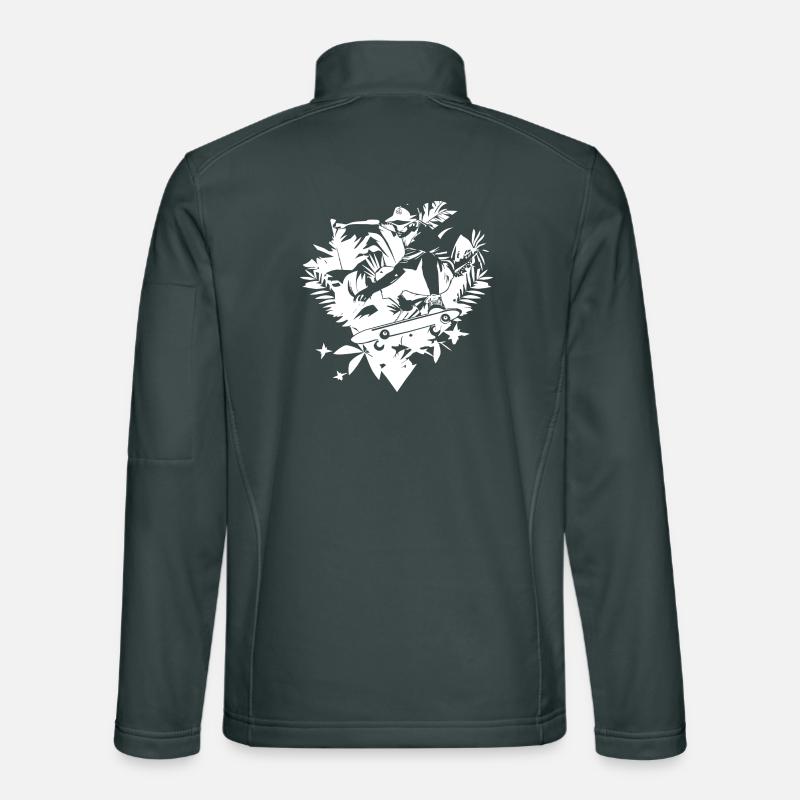 Skater Drawing Unisex Softshell Jacket