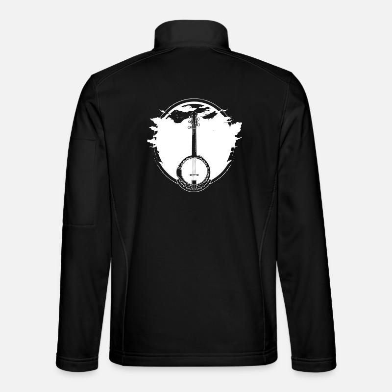 Banjo Sketch - Unisex Softshell Jacket - black