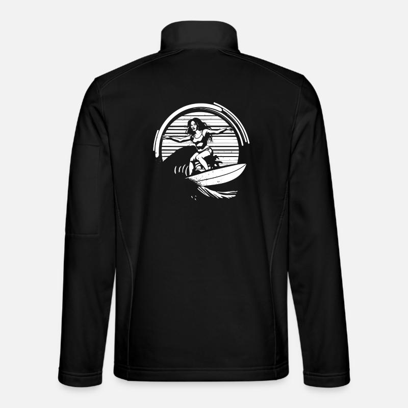 Surfeur - Veste en tissu softshell Unisexe - noir