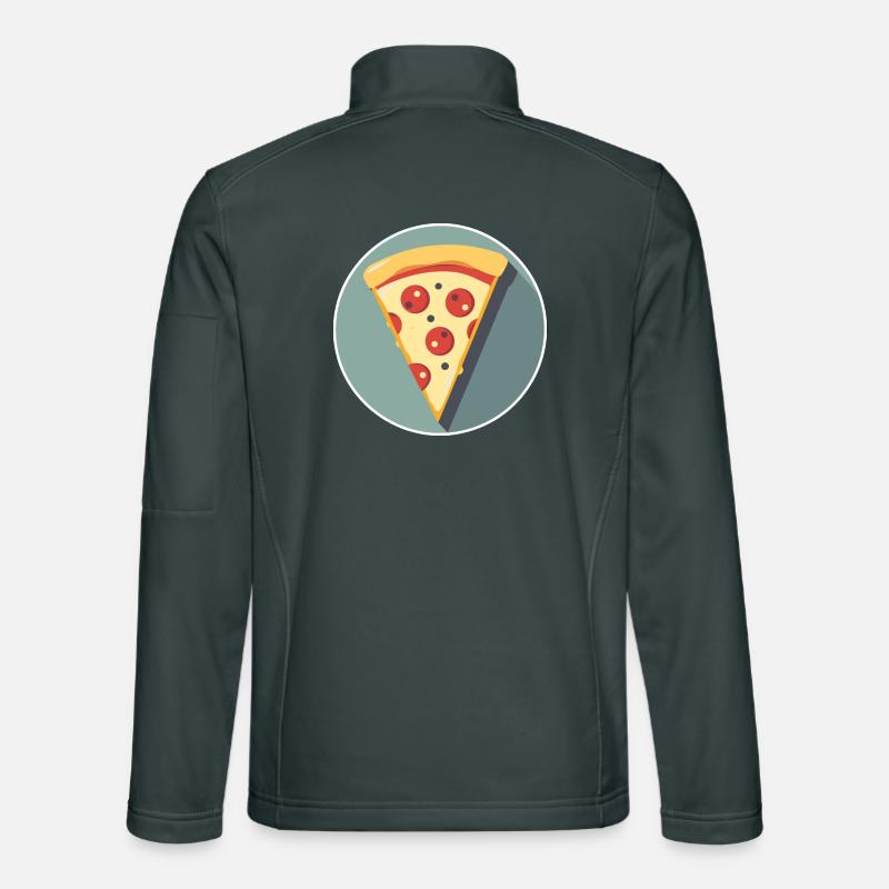 Graphique de la tranche de pizza Veste en tissu softshell Unisexe