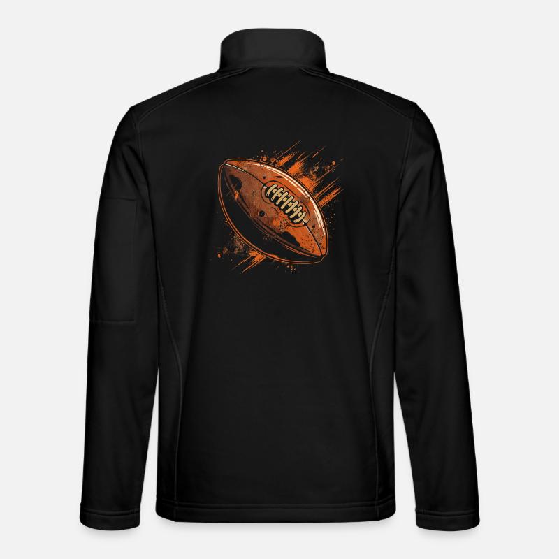 Football Ball - Unisex Softshelljacke - Schwarz