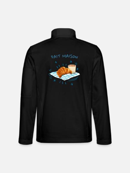 Homemade Croissant - Unisex Softshell Jacket - black