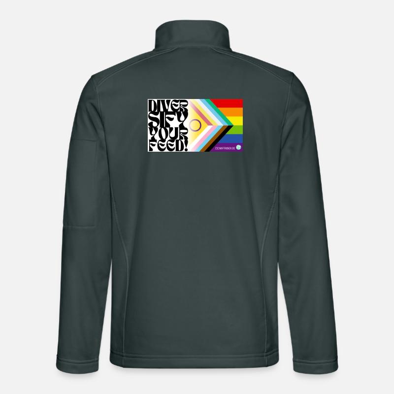 🌈♿ Pride & Disability – Including Flag Unisex Softshell Jacket