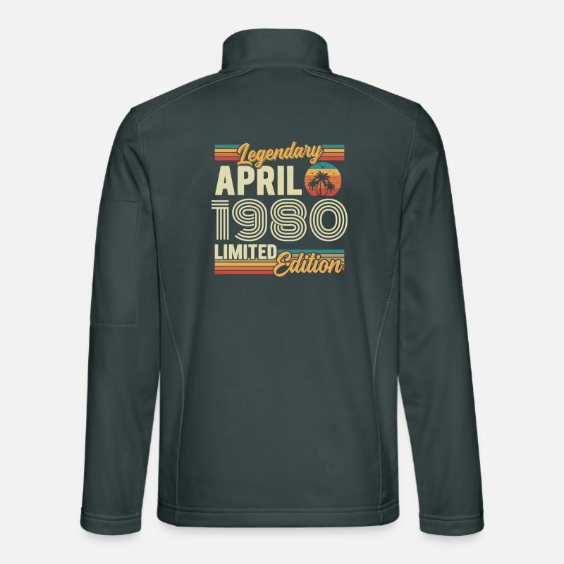 April 1980 46th Anniversary Gift - April 1980 Unisex Softshell Jacket