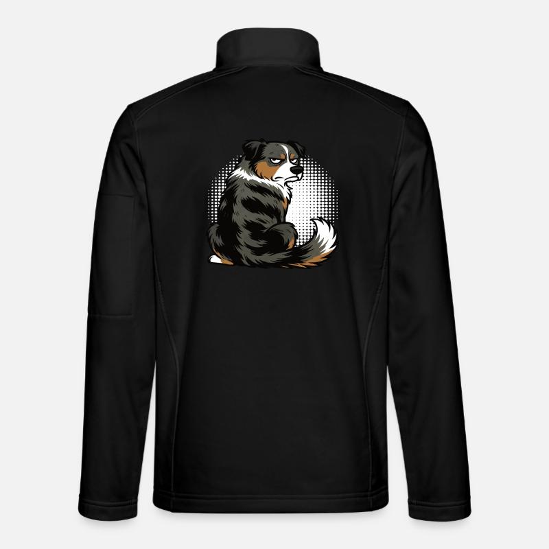 Australian Shepherd Aussie Aussie Owners Aussies - Unisex Softshell Jacket - black