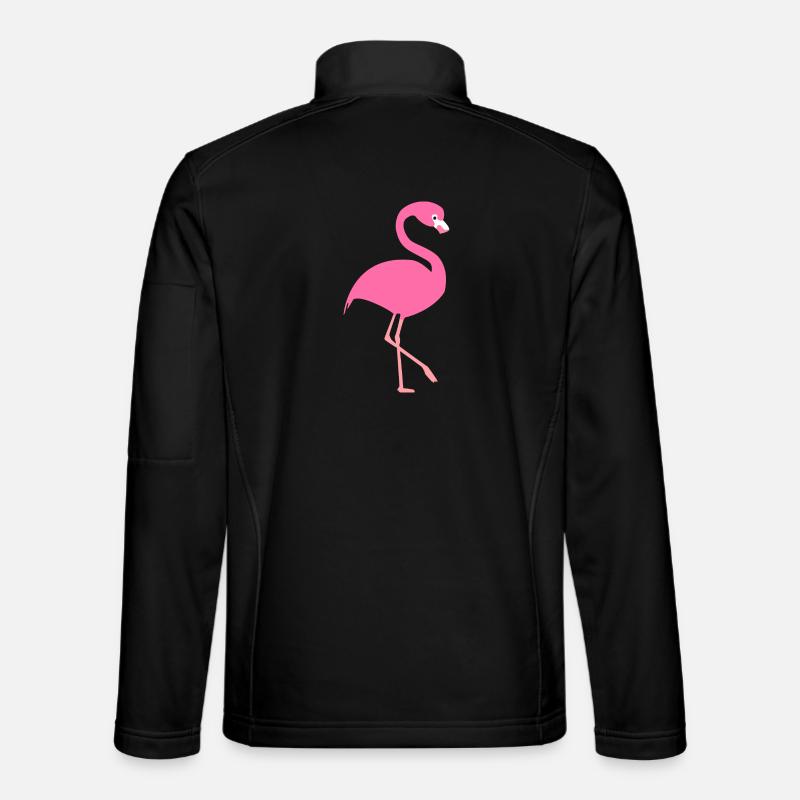 Flamingo - Unisex Softshelljacke - Schwarz