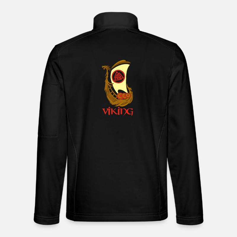 Viking symbol of a drakkar Unisex Softshell Jacket