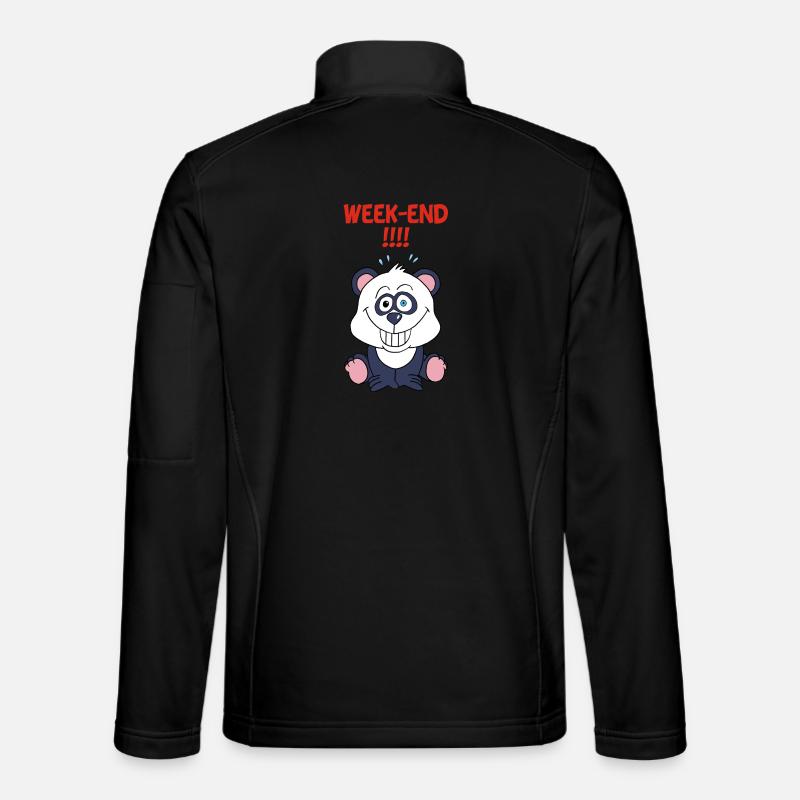 Panda on weekends Unisex Softshell Jacket