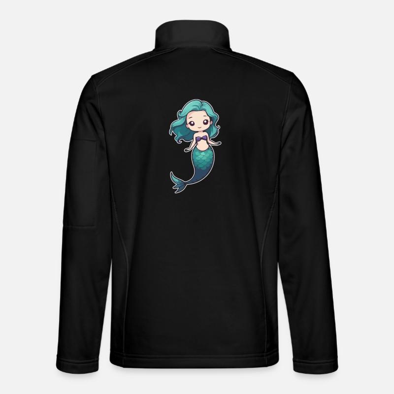 Mermaid - Unisex Softshell Jacket - black